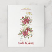 Kerstvakantie Poinsettia Trouwtafel Zitplaats (Buitenkant ongevouwen)