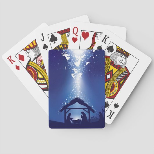 kerstvakantie pokerkaarten (Achterkant)