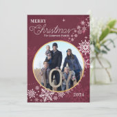 Kerstvakantie Prentbriefkaart Kaart (Staand voorkant)