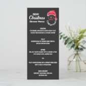 Kerstvakantie Prettig Kerstfeest Diners  Menu (Staand voorkant)