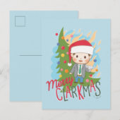 Kerstvakantie Prettige Clarkmas Feestdagenkaart (Voorkant / Achterkant)