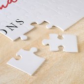 Kerstvakantie Rode Truck Kerstmis Familie Naam Legpuzzel (Zijkant)