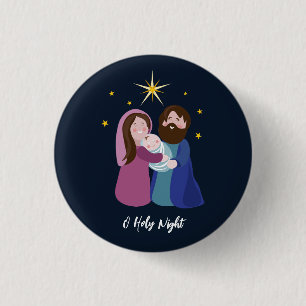 kerstvakantie ronde button 3,2 cm