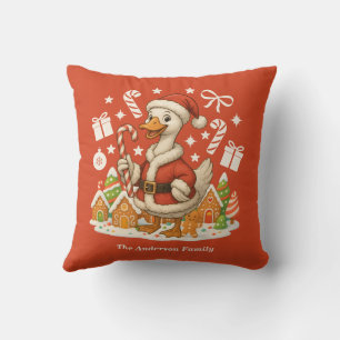Kerstvakantie Santa Goose Kussen