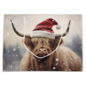 Kerstvakantie Santa Koe Groot Cadeauzakje (Voorkant)