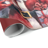 Kerstvakantie Santa Wrapping Papier (Rol Hoek)