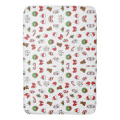 Kerstvakantie Schattigee Decoratie Santa Hat Badmat (Voorkant Verticaal)