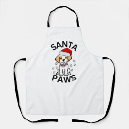 Kerstvakantie Schort - Santa Paws Cat