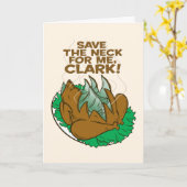Kerstvakantie | Sla de nek voor mij op, Clark! Kaart (Gele Bloem)
