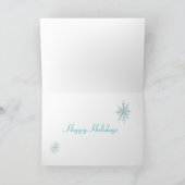 Kerstvakantie Sneeuwman Kaart (Binnen)