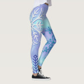 Kerstvakantie Snowflake Winter Art Leggings (Rechts)
