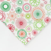 Kerstvakantie spiralen fleece deken (Hoek)