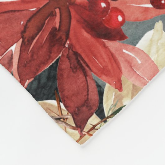 Kerstvakantie Splendor Fleece Deken (Hoek)