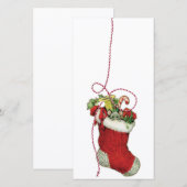 kerstvakantie stoppen bedankkaart (Voorkant / Achterkant)