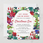 kerstvakantie stoppen | Kerstavond Kaart (Voorkant)