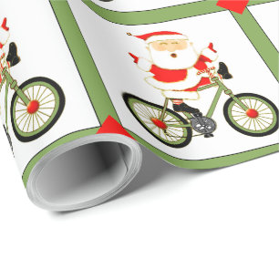 Kerstvakantie voor wielrenners cadeaupapier