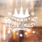 Kerstvakantie Window Cling Raamsticker (Vel 2)