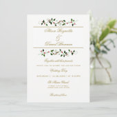 Kerstvakantie Winter Huwelijksuitnodiging Kaart (Staand voorkant)