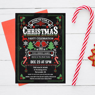 Kerstvakantie Winter Party uitnodiging