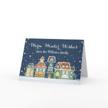 Kerstvakantie Winter Snow Village Homes