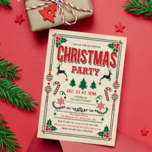 Kerstvakantie Winterfeest Uitnodiging