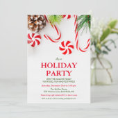 Kerstvakantie Winterfeest Uitnodiging (Staand voorkant)