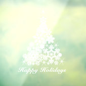 Kerstvakantieboom, wit aangepast raamsticker (Vel 3)