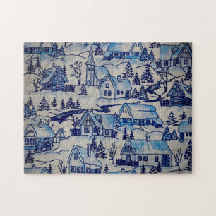 kerstvakantiedorp legpuzzel