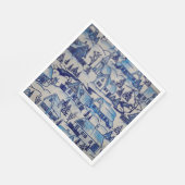 kerstvakantiedorp servetten (Hoek)