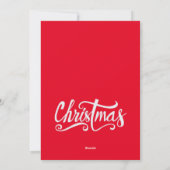 Kerstvakantiefamiliefoto Feestdagenkaart (Achterkant)