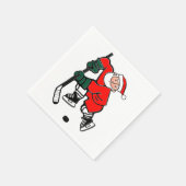 Kerstvakantiefeest Hockey Servetten (Hoek)