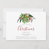 Kerstvakantiefeest Rode bessen Kaart (Voorkant)