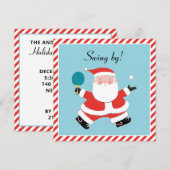 Kerstvakantiefeest Uitnodigingen (Voorkant / Achterkant)