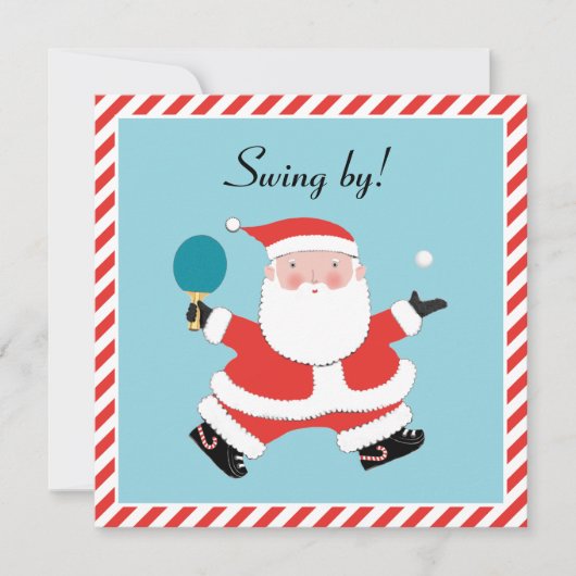 Kerstvakantiefeest Uitnodigingen (Voorkant)