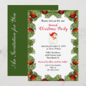 Kerstvakantiehuis Feest Kaart (Voorkant / Achterkant)