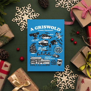 Kerstvakantiepictogrammen en offertes briefkaart