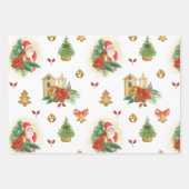  kerstvakanties inpakpapier vel (Voorkant)