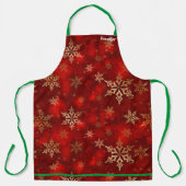  kerstvakantievakantiepron - Aangepaste naam Schort (Voorkant)