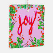 Kerstval - Joy Keramisch Ornament (Rechts)