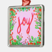 Kerstval - Joy Metalen Ornament (Links)