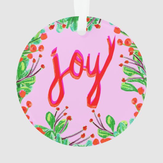 Kerstval - Joy Ornament (achterkant)