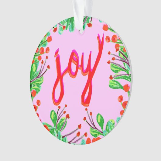 Kerstval - Joy Ornament (voorkant)