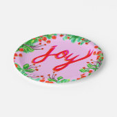 Kerstval - Joy Papieren Bordje (Gekanteld)