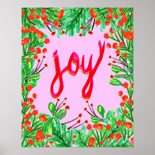 Kerstval - Joy Poster (Voorkant)