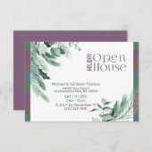 Kerstval Modern Design Open House Kaart (Voorkant / Achterkant)