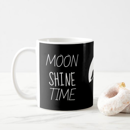 KerstValentijn Mode MOON SHINE Koffiemok (Met donut)