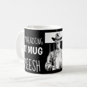 kerstValentijn Mode STOP LEZEN Koffiemok (Voorkant links)