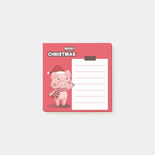 Kerstvarken Post-It Notities Post-it® Notes (Voorkant)