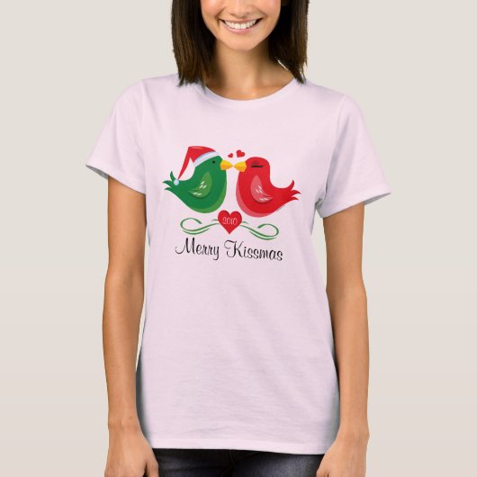 kerstvedervogels Aangepast Shirt (Voorkant)