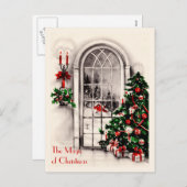 Kerstvenster  Briefkaart (Voorkant / Achterkant)